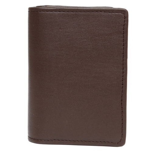 Image 1 de 4.. Porte-cartes de crédit en cuir Abriella d’Ashlin - Brun foncé