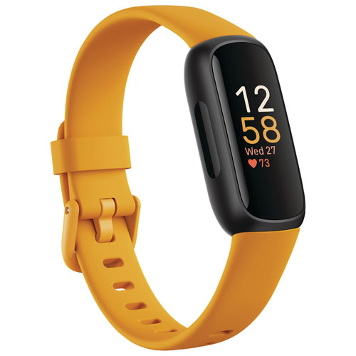 Image 1 of 5.. Fitbit Inspire 3 Fitness Tracker with Heart Rate Monitor - Morning Glow