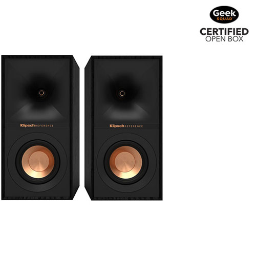 Image 1 of 1.. Open Box - Klipsch R40M 200-Watt Bookshelf Speaker - Pair - Black