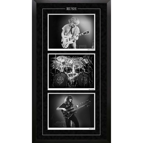 Image 1 of 1.. Frameworth The Rush: Triple Black and White Photo Collage - Vertical