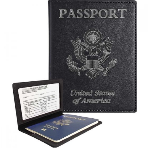 Image 1 of 10.. Passport Holder- Black People love our passport and vaccine card holder