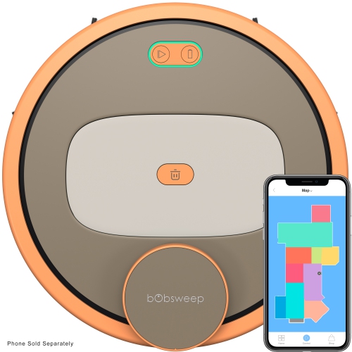 Image 1 of 10.. bObsweep PetHair Appetite Robotic Vacuum and Mop in Thai Tea - ENG