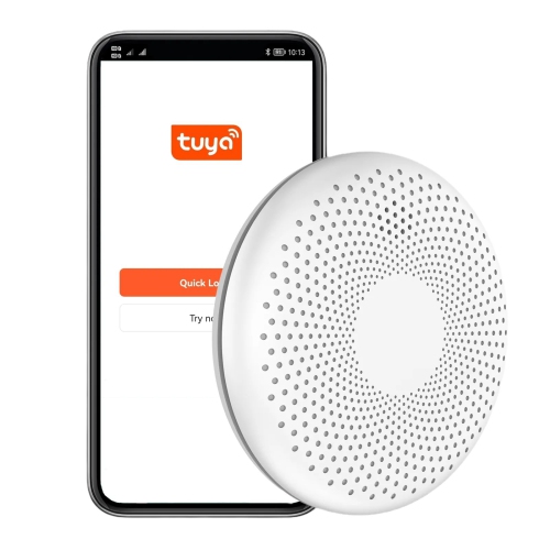 Image 1 of 6.. Smart Home Smoke and Carbon Monoxide 2-in-1 Alarm for Home Fire Safety