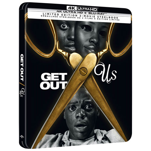 Image 1 of 5.. Us / Get Out: 2-Movie Collection (SteelBook) (4K Ultra HD) (Blu-ray Combo)
